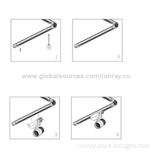 30/40W COB LED Track Light, 85lm/W, 85-265V AC, Epistar Chip, 3-year Warranty, Long Lifespan
